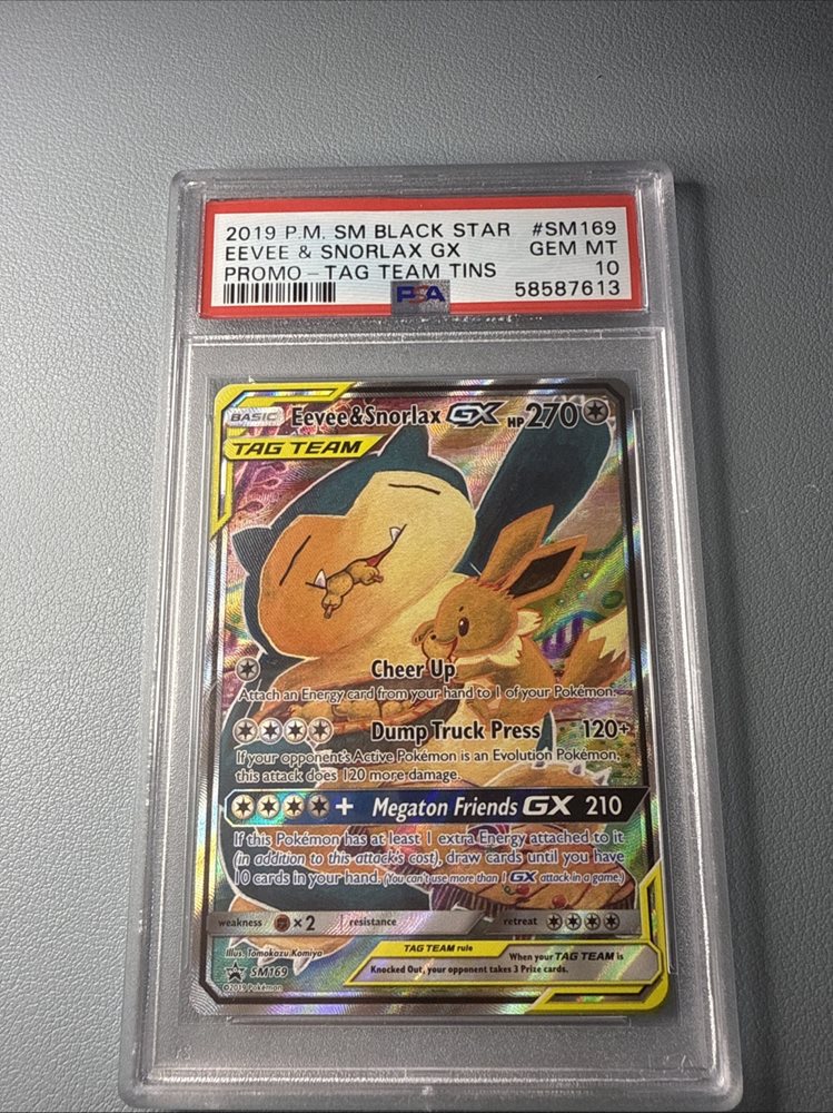 イーブイ＆カビゴンGX/Eevee & Snorlax GX psa10