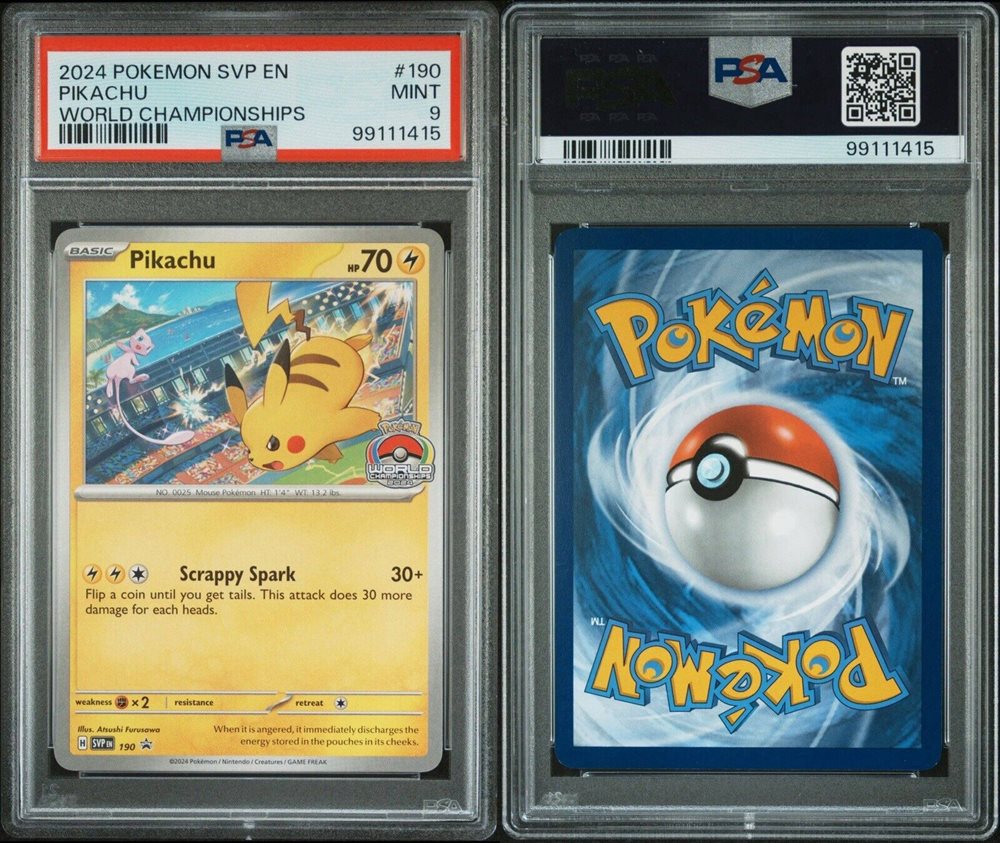 ebay pokemon pikachu card Pokemon Pikachu V SWSH143 CGC 9 – Zapp! Comics main image 1