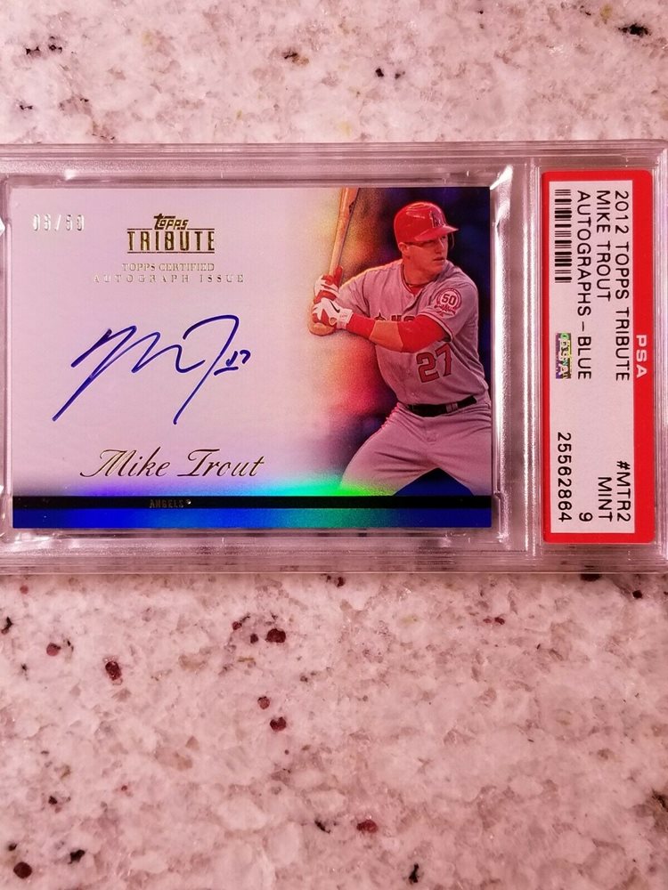 2012 Topps Tribute Mike Trout Auto Blue 50枚限定 2012 Topps