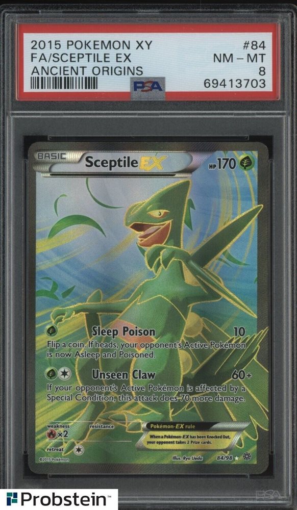 【PSA8】ジュカインEX 英語 84/98 Sceptile eBay Auction Item 375639296255 Tcg Cards 2015 Pokemon Xy Ancient