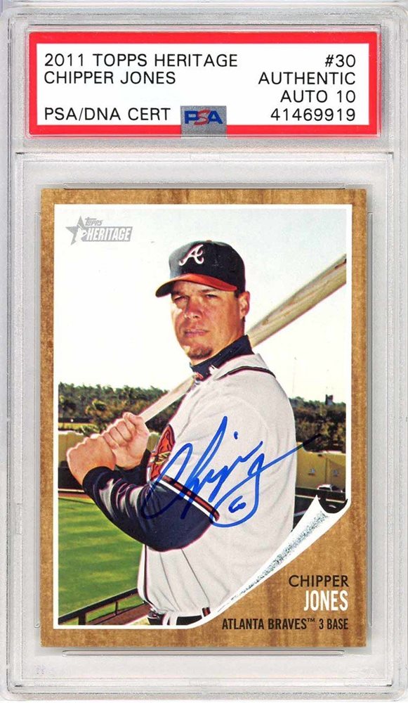 Auction Prices Realized Baseball Cards 2011 Topps Heritage Chipper Jones