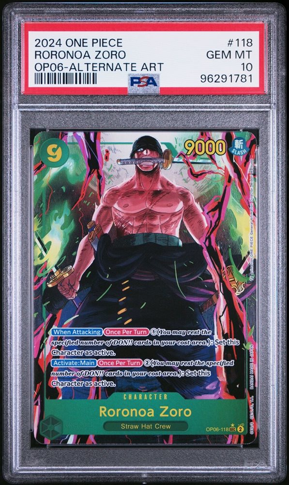 Zoro 240 ,200 ディアボロGT-γ105 Roronoa Zoro [Alternate Art] OP06-118 Prices | One Piece