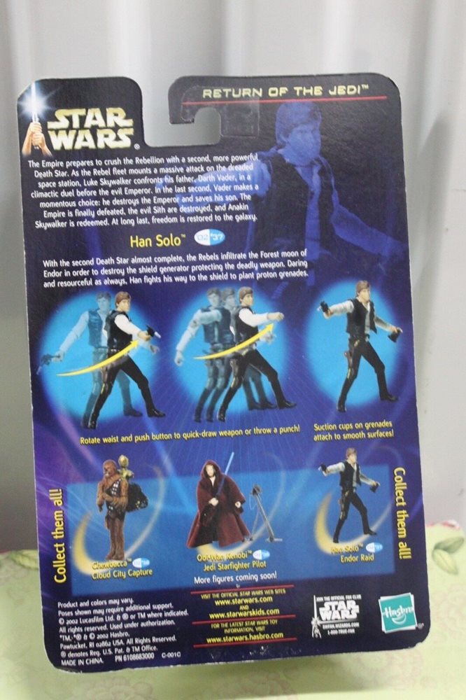 Toys Hobbies Star Wars Return Of The Jedi 02 Han Solo Endor Raid 37 Action Figure Proton Tv Movie Video Games