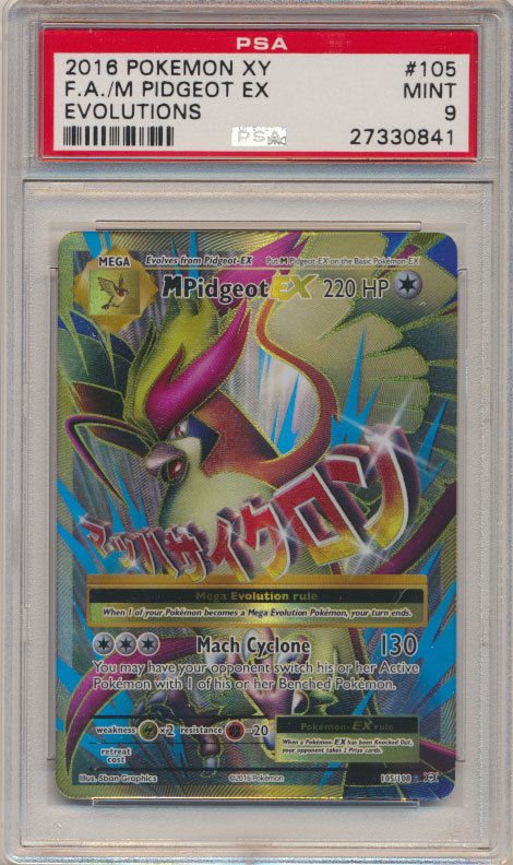 Evolutions NM//M Pokémon 105//108 Mega Pidgeot EX Full Art