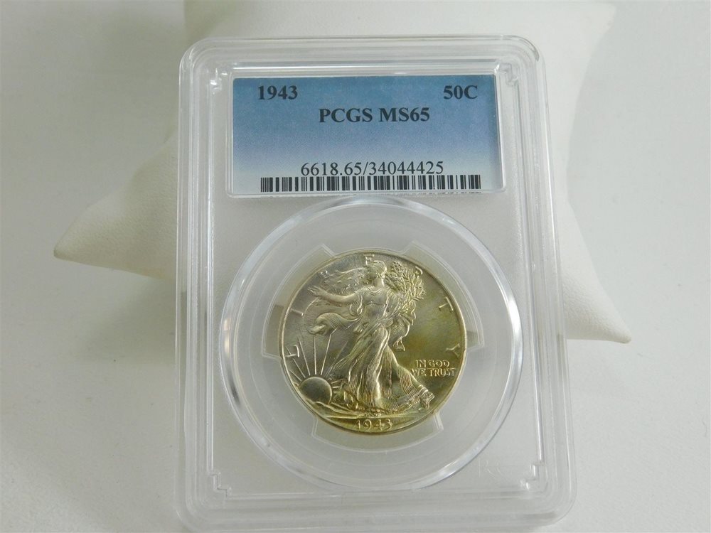 PCGS MS65 1947 US Walking Liberty Silver Half Dollar 50C