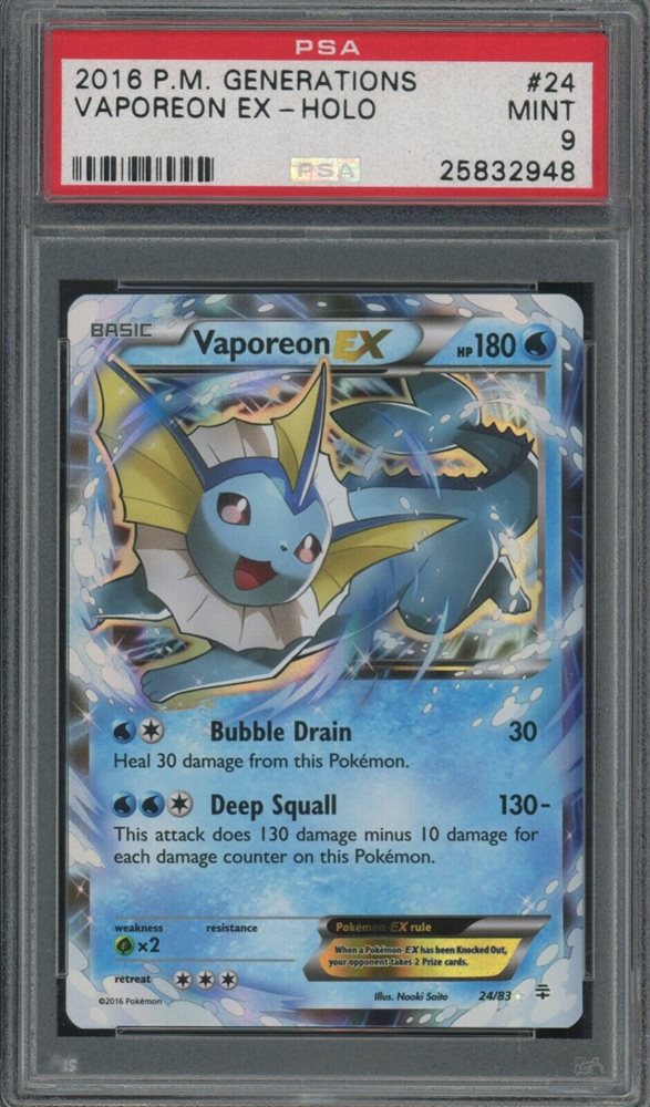 ポケモンカードゲーム Vaporeon ex SAR PSA10 PSA 10 GEM MINT Vaporeon ex SAR 205/187 SV8a Terastal