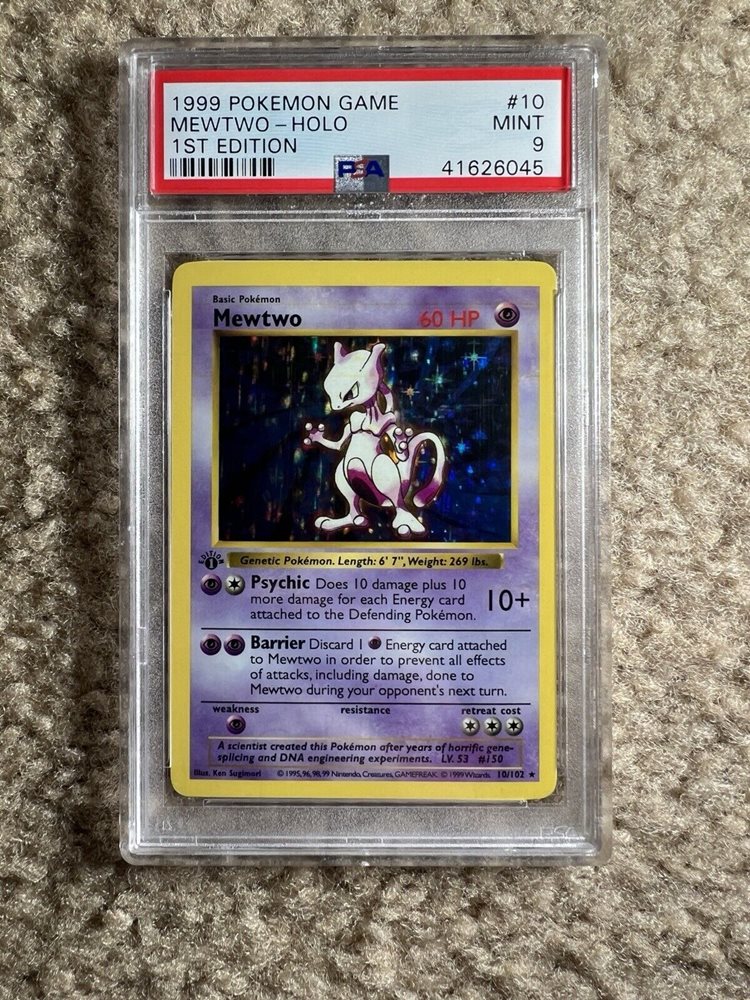 Auction Prices Realized Tcg Cards 1999 POKEMON GAME Mewtwo-Holo