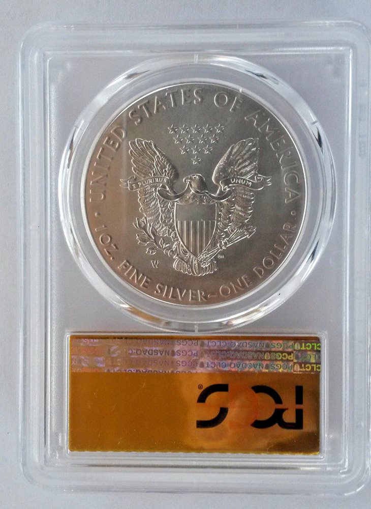 2016-W American Silver Eagle Burnished PCGS SP70 LETTERED