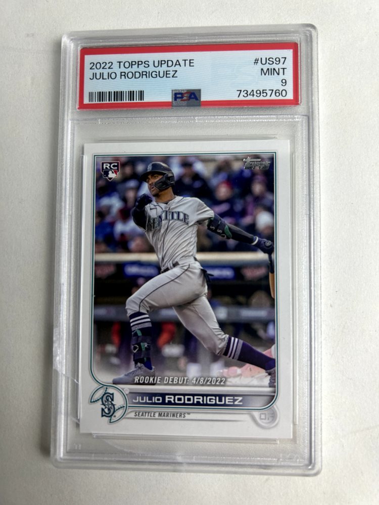 【超希少_PSA10】Julio Rodriguez_RCカード_1桁シリアル PSA 10 JULIO RODRIGUEZ 2019 1st Bowman Chrome #BCP33 Rookie