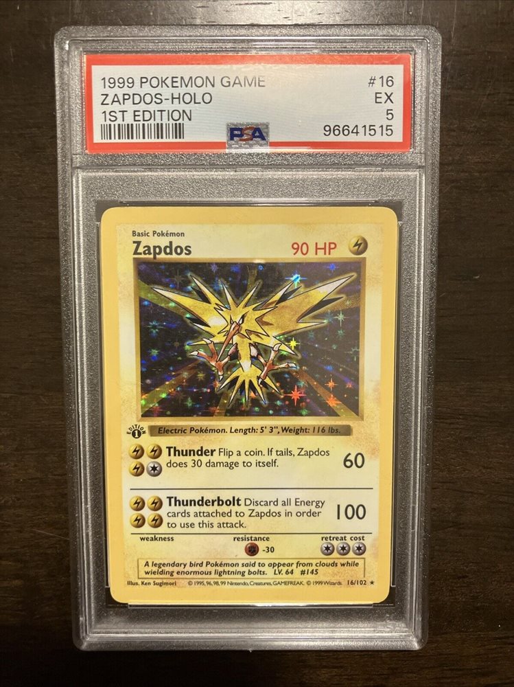 Auction Prices Realized Tcg Cards 1999 POKEMON GAME Zapdos-Holo