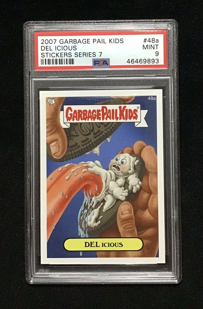 2007 Topps Garbage Pail Kids Stickers Series 7 #48a Del Icious front