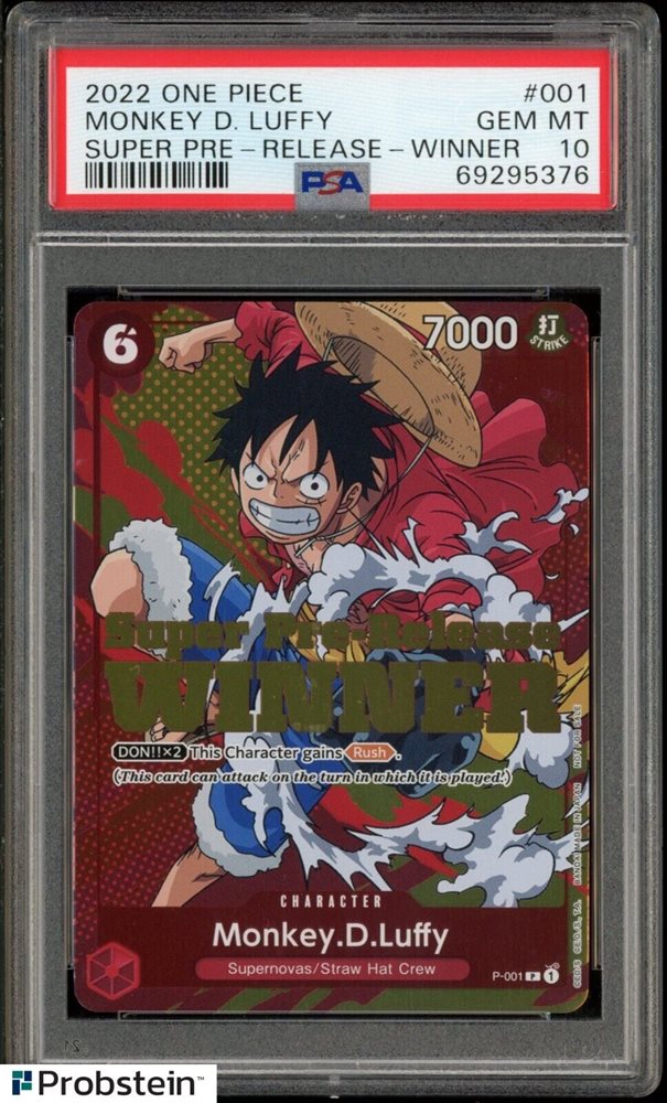 Auction Prices Realized Tcg Cards 2022 ONE PIECE PROMOS