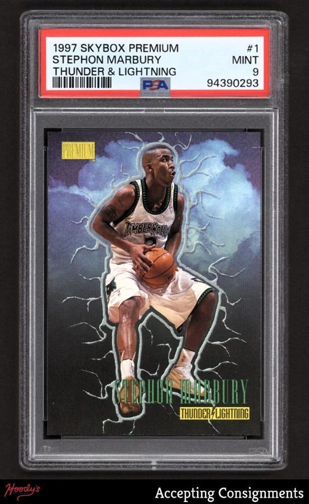 skybox 3D's stephon marbury NBAカード 1997-98 Skybox Metal Universe Stephon Marbury #55 Minnesota