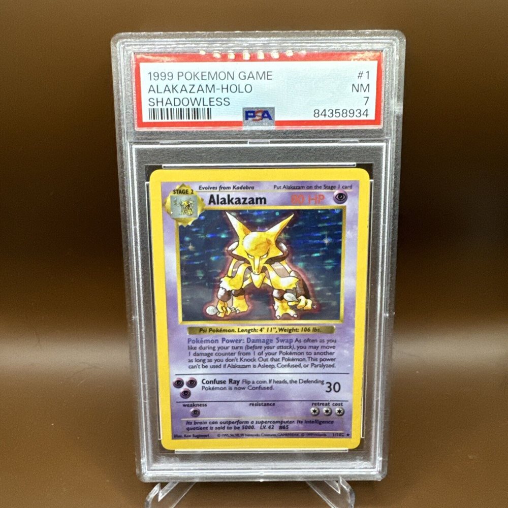 alakazam holographic pokemon card Alakazam ex (188/165) main image 1