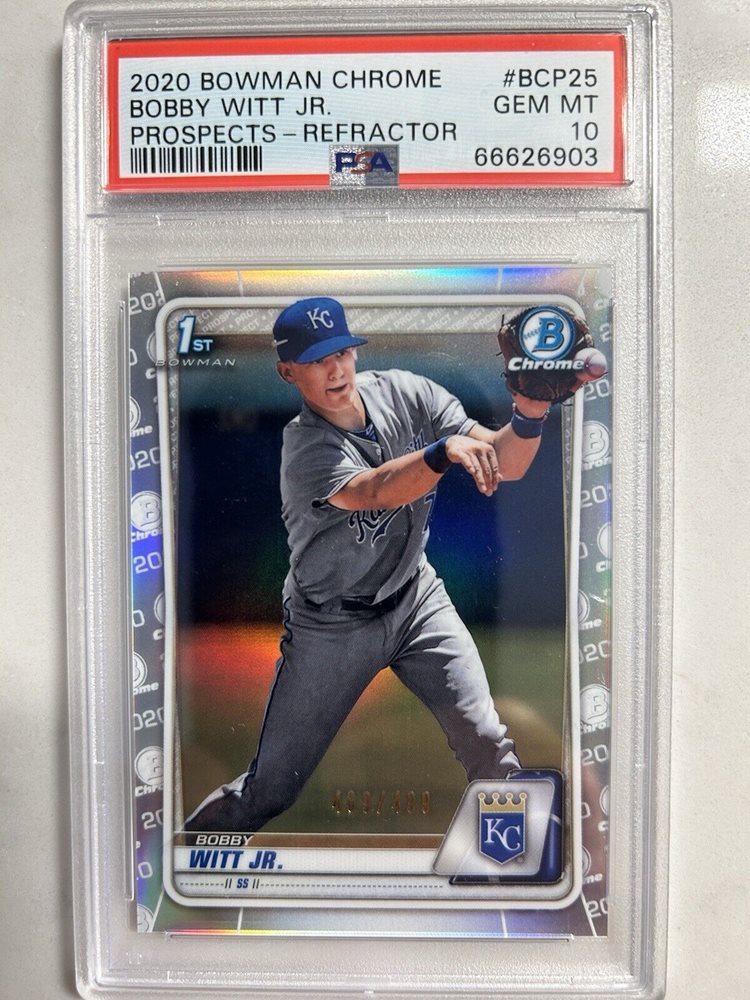 2020 Bowman Draft Card PSA 10 Gem Mint 2020 Bowman Draft Bobby Witt Jr Rookie Card Bd152 883228