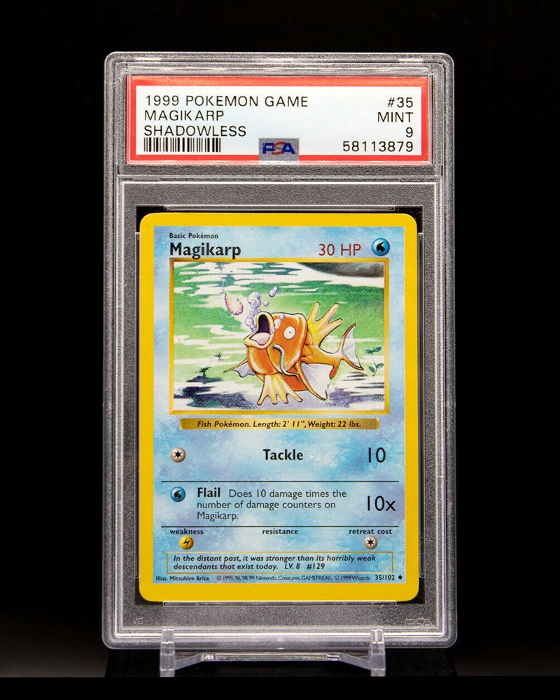 POKEMON CARD TCG BASE SET 1999 MAGIKARP SHADOWLESS 35//102 NM