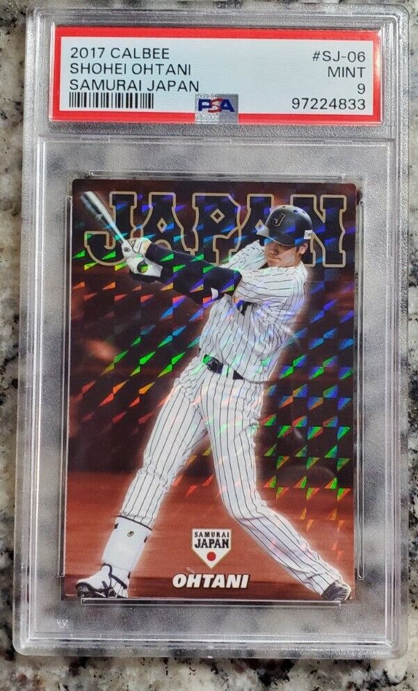 2017 CALBEE SUMURAI JP SHOHEI OHTANI GOLD FACSIMILE 大谷翔平