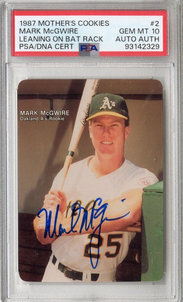 Carte De Baseball Mark McGwire #25 1990 - "Mother's Cookies" - Scellée / Comme Neuf