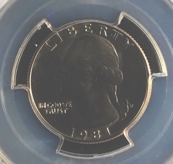 1981-P 25C Washington Quarter Dollar PCGS MS67 83585241c, MS67