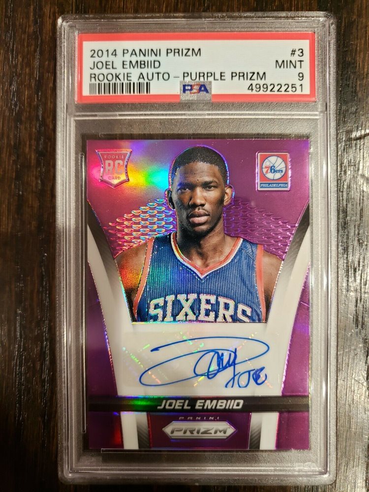 専用です。JOEL EMBIID ROOKIE auto panini psa9 Joel Embiid Philadelphia 76ers Basketball Sports Trading