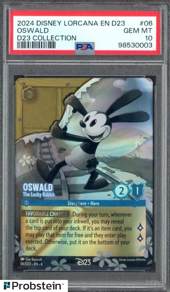 PSA10 Disney ディズニー ロルカナ ミッキー D23 オズワルド PSA10 Disney ディズニー ロルカナ ミッキー D23 オズワルド