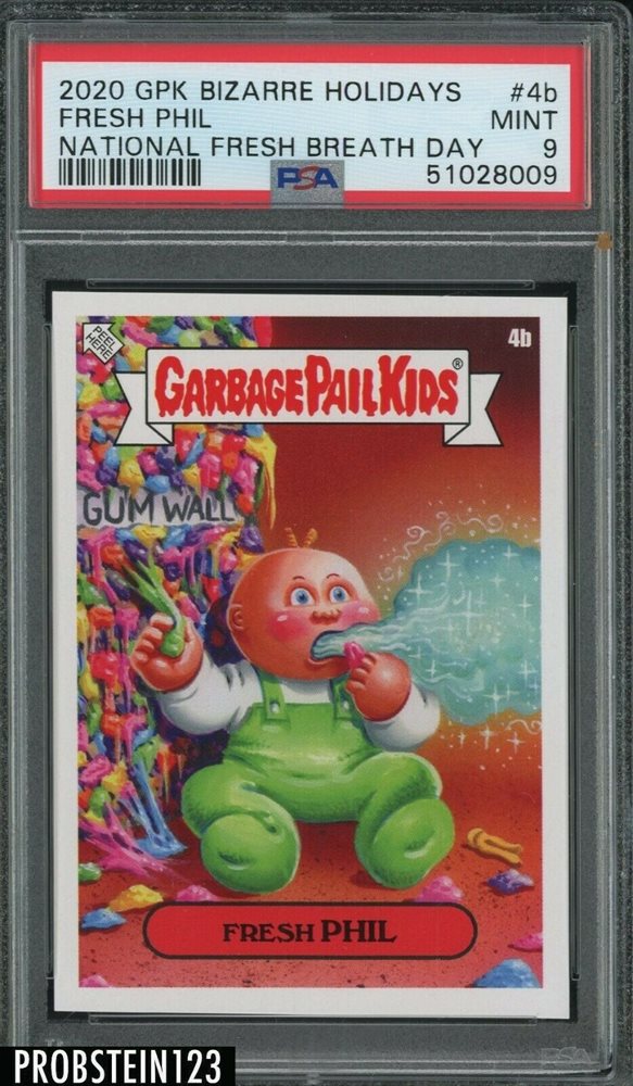 2020 Topps 2020 Garbage Pail Kids Bizarre Holidays National Fresh Breath Day #4b Fresh Phil front
