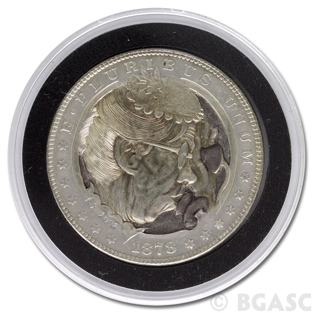 Lee Griffiths Hobo Nickel Carved On A Mint State 1878 M