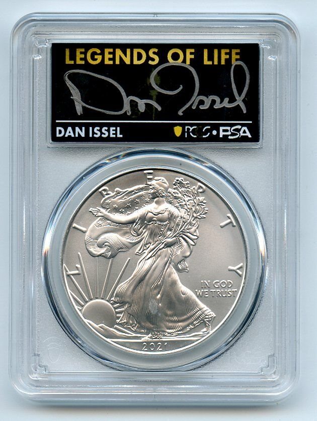 2021 $1 Silver Eagle T1 Last Day Prod PCGS MS70 Legends of Life