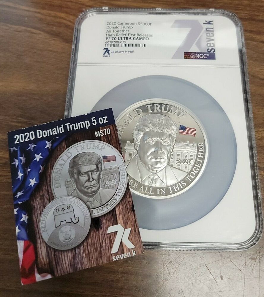2020 Cameroon 5000 Francs Silver 5 Oz. Coin NGC PF70 Ultra Cameo