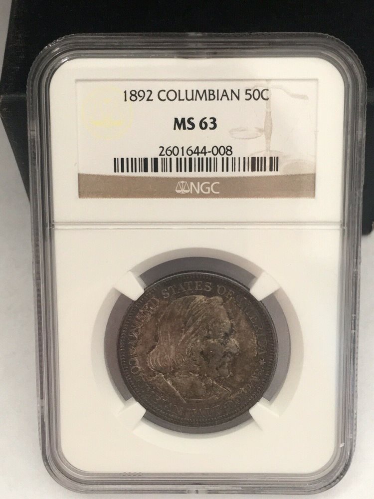 1892 Columbian Exposition Silver Half Dollar NGC MS63, MS63 - PCGS