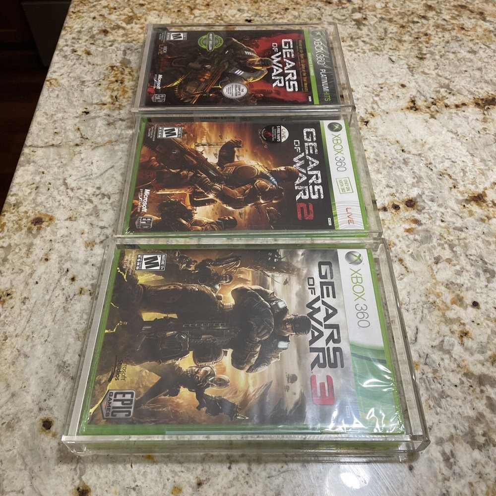 Gears of War 1, 2, & 3 FACTORY SEALED! RARE! (Include