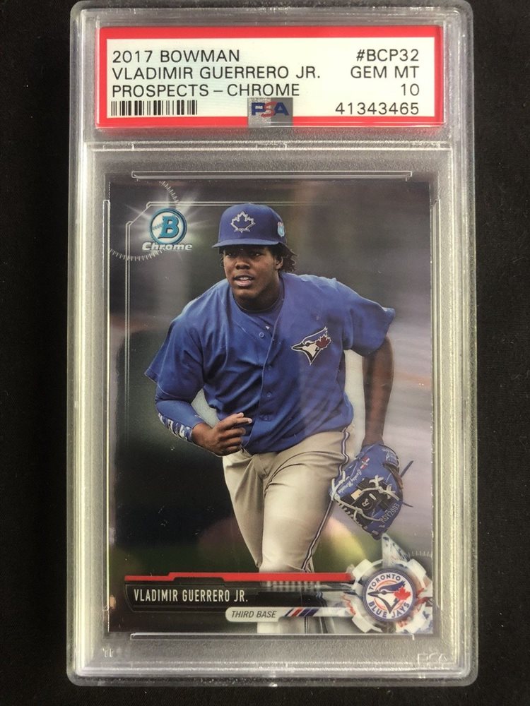 2017 Bowman Chrome Prospects Mega Box Refractor #BCP32 Vladimir Guerrero Jr Card