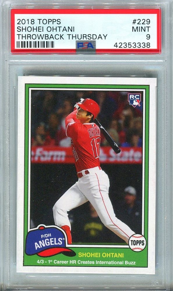 2018 TOPPS THROWBACK THURSDAY 大谷翔平RC rc