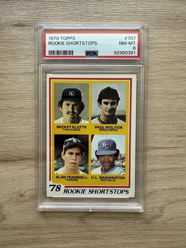その他 1978 Topps Rookie Shortstops PSA8 1978 Topps Rookie Shortstops PSA8