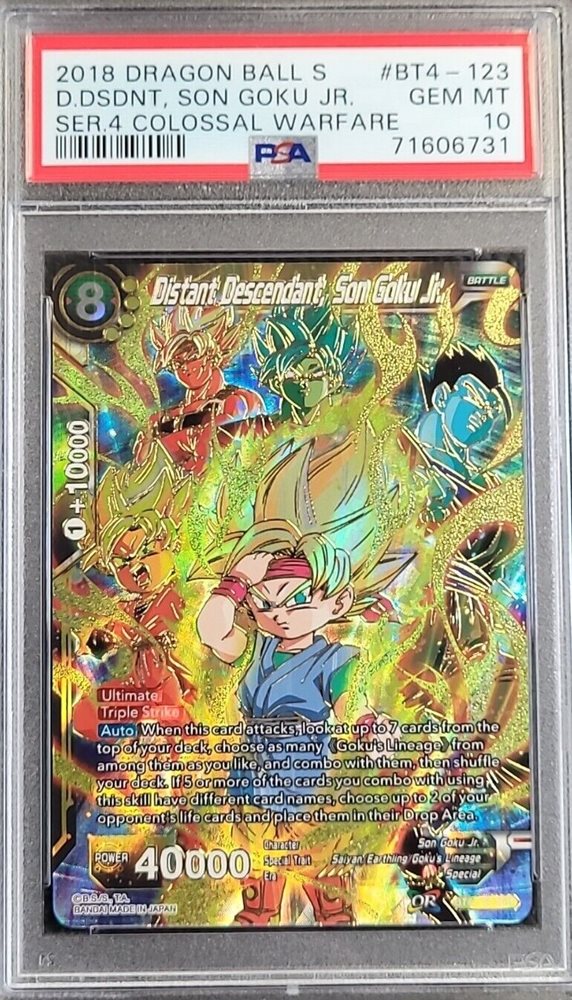 Auction Prices Realized Tcg Cards 2018 DRAGON BALL SUPER