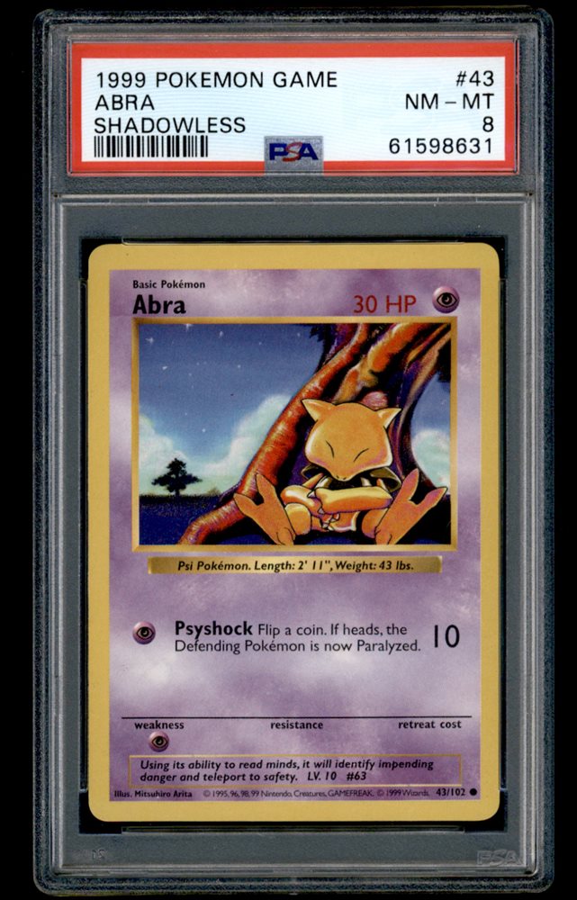 Auction Prices Realized Tcg Cards 1999 POKEMON GAME Abra