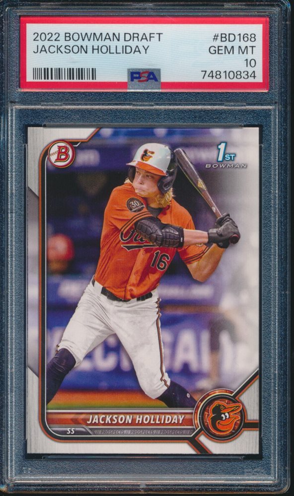 ジャクソン ホリデー 直筆サイン 2022 Bowman Draft PSA9 ジャクソン ホリデー 直筆サイン 2022 Bowman Draft PSA9 の通販