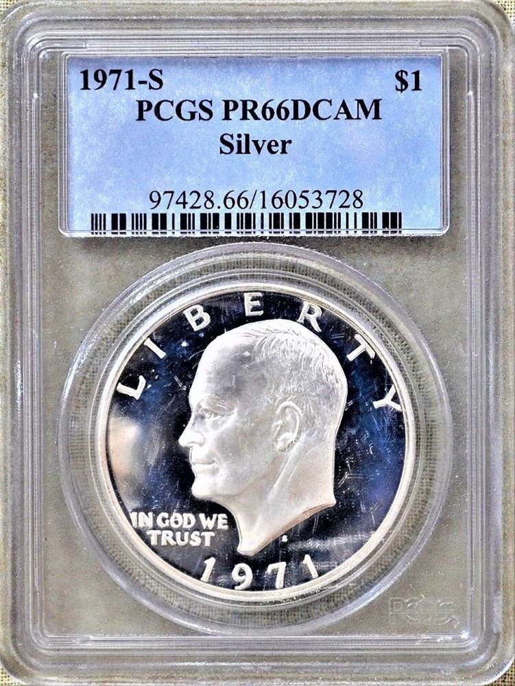 1971-S Eisenhower Silver Proof Dollar PCGS PR66DCAM (I like