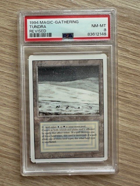 マジック：ザ・ギャザリング 1994 Magic: The Gathering Tundra NM 1994 Magic The Gathering Revised Tundra | PSA CardFacts®