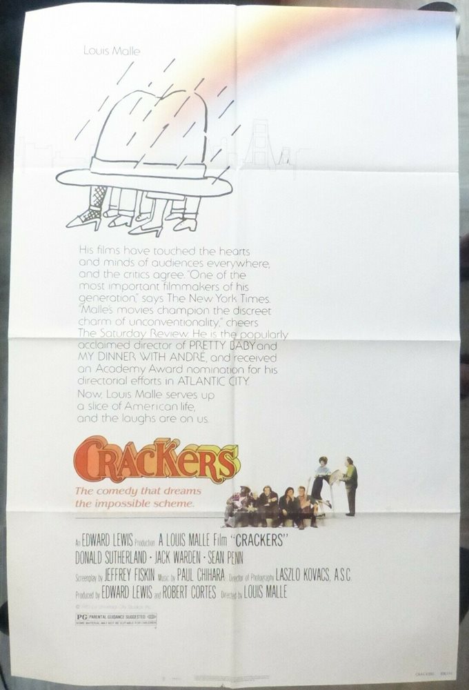 Crackers Movie Poster,Original,Year 1983,1Sheet,27x41