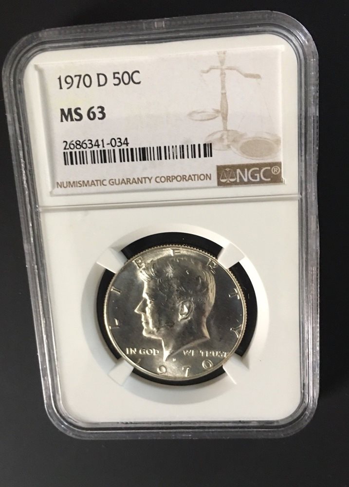 1986-P KENNEDY HALF DOLLAR 50c NGC MS66