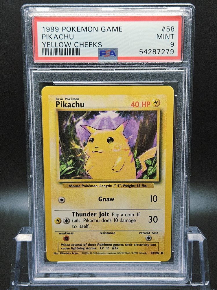 1999 Pikachu Yellow Cheeks 1ed PSA5 【公式通販】