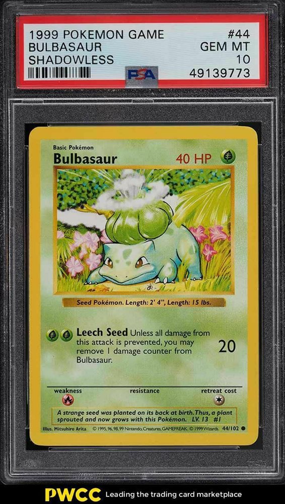 1995 bulbasaur pokemon card Bulbasaur