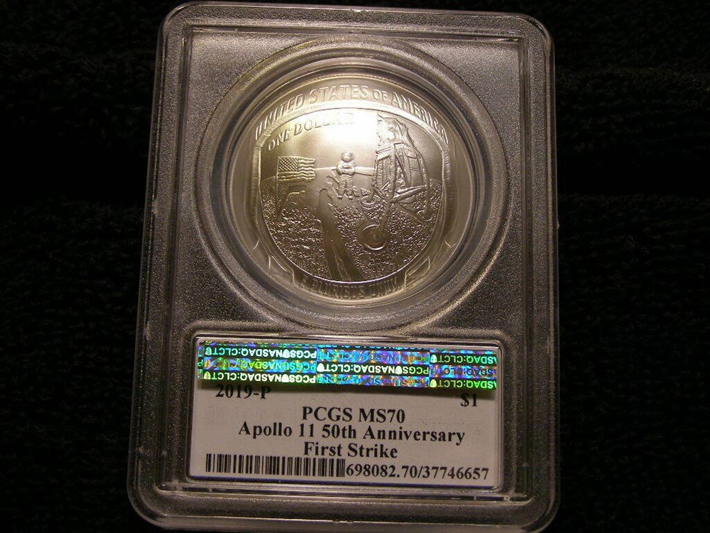 ★激レア★2019年アポロ11★50周年記念★MS70★銀貨★50c★PCGS 2019 D 50C Apollo 11 50th Anniversary Half Dollar NGC MS70