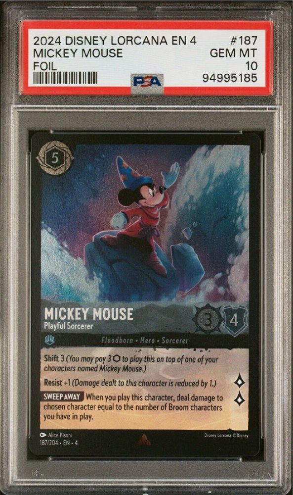 ロルカナ Lorcana ミッキー MickeyMouse foil PSA10 ロルカナ Lorcana ミッキー MickeyMouse foil PSA10 ロルカナ Lorcana