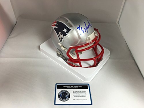 rob gronkowski signed mini helmet