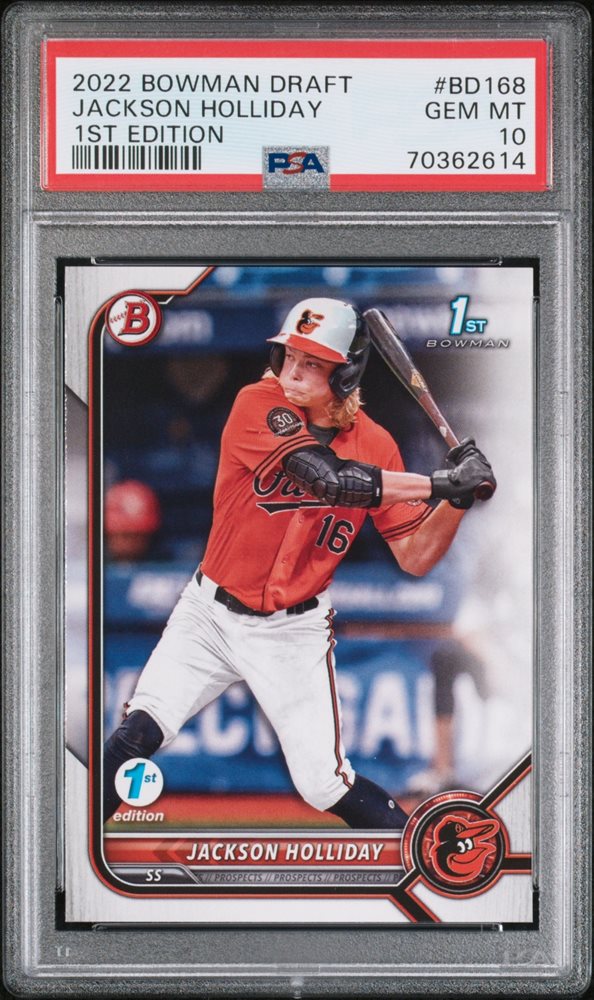 ジャクソン ホリデー 直筆サイン 2022 Bowman Draft PSA9 ジャクソン ホリデー 直筆サイン 2022 Bowman Draft PSA9 の通販