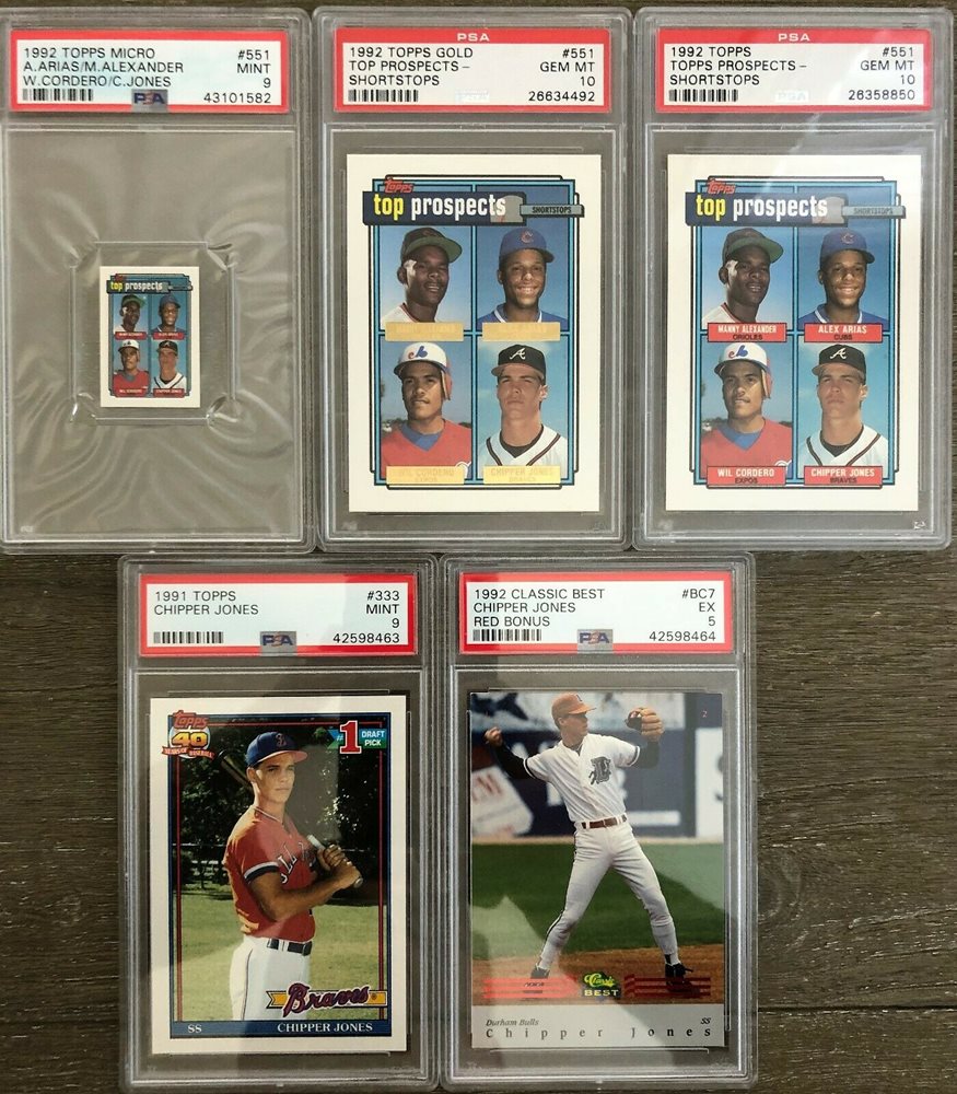 Auction Prices Realized Baseball Cards 1992 Topps Micro  A.Arias/C.Jones/M.Alexander/W.Cordero