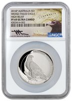 2016-P Australia Silver Wedge-Tailed Eagle High Relief Proof $1 NGC PF69 UCAM