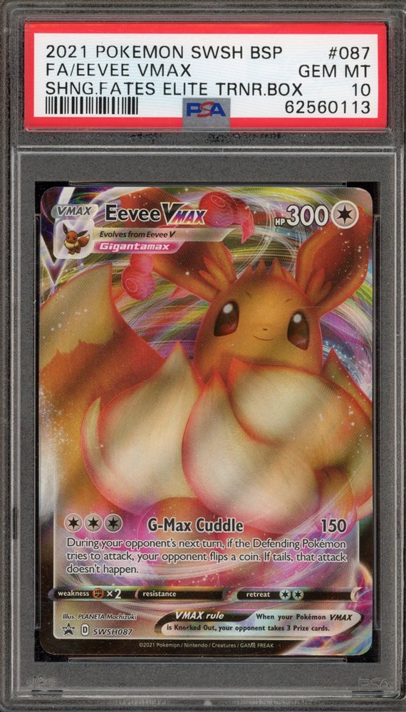 【ARS10+】ポケモンカード　EEVEE VMAX　PROMO　鑑定書付 PSA 10 Eevee Vmax 101 Pokemon S Promo Japanese 2020 V S/B